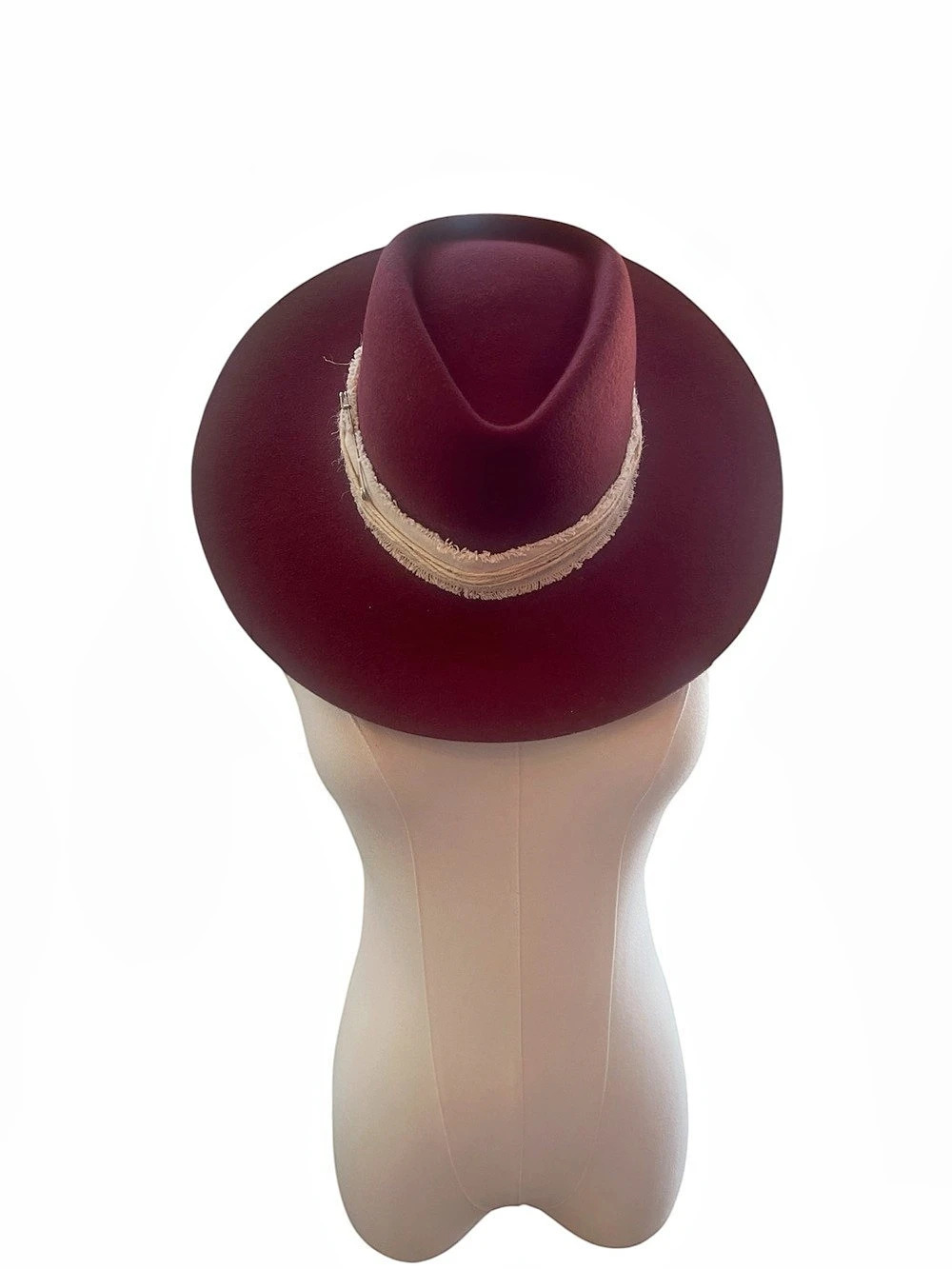 Gigi Pip Monroe Rancher Fedora in wine